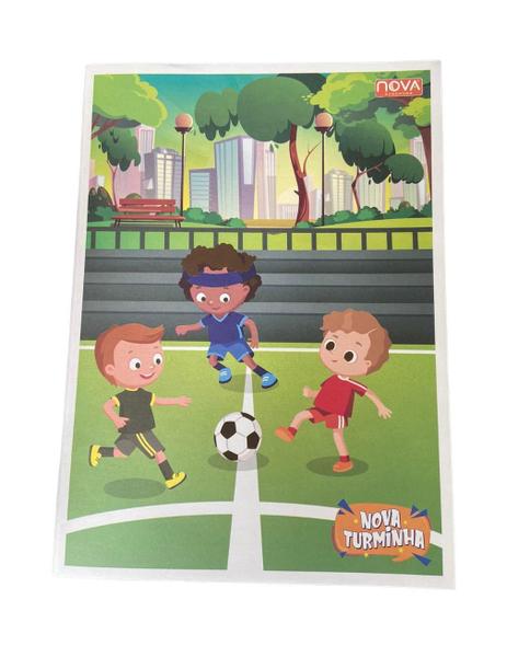 Imagem de Caderno Grande Infantil Brochura Flexível 80 Folhas Kit15Un