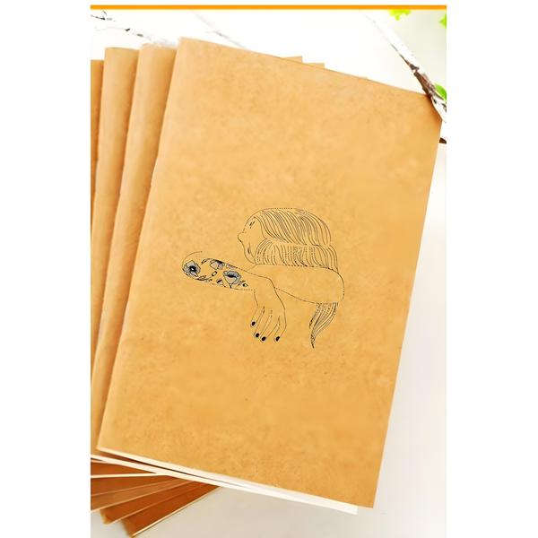 Imagem de Caderno Hahnemuhle Kraft Sketch Book Meia Espiral A5 80 Folhas