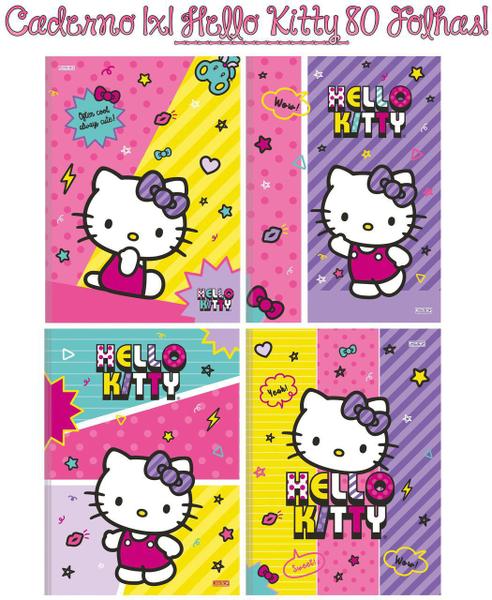 Imagem de Caderno Hello Kitty Brochurinha 80 Folhas 1 Matéria - São Domingos