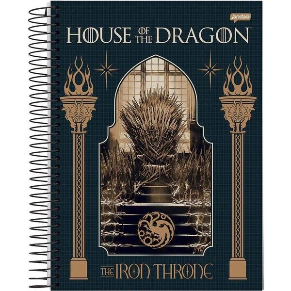 Imagem de Caderno House of The Dragon Throne - 80 Folhas - Jandaia