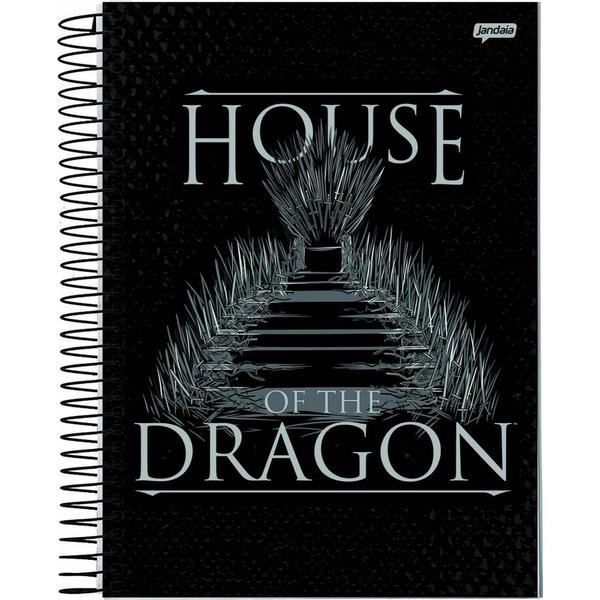 Imagem de Caderno House of The Dragon Trono - 80 Folhas - Jandaia