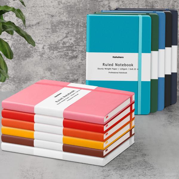 Caderno Huhuhero Lined Journal 5,25 x 8,25" com capa dura Imagem de Caderno Huhuhero Lined Journal 5,25 x 8,25" com capa dura