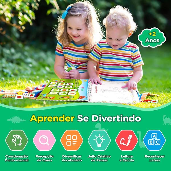 Imagem de Caderno Infantil Educativo 16 temas Montessori Sensorial Atividades de Aprendizado em Inglês Para Crianças Livro Cards