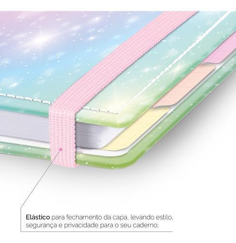 Imagem de Caderno Inteligente De Discos Folhas A5 Pautadas Diário Cores sortidas Feminino