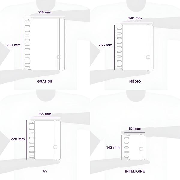 Imagem de Caderno Inteligente Grey Love A5 80 Folhas