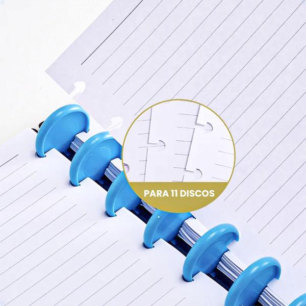 Imagem de Caderno Inteligente Kit Refil 160 Folhas Pautadas De Discos