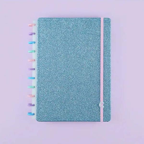 Imagem de Caderno Inteligente Let's Glitter Ocean Blue Grande Cigd4136