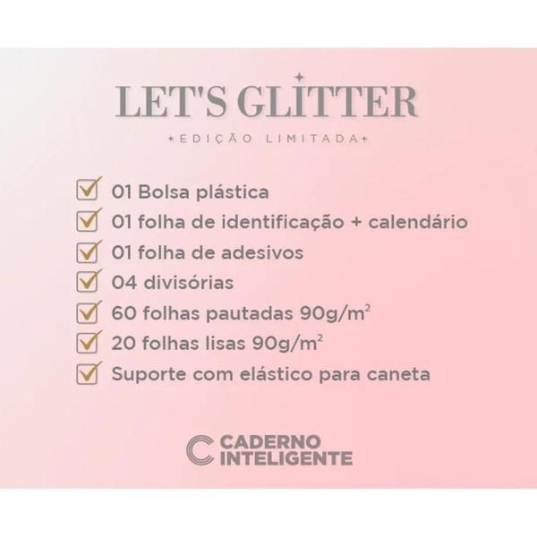 Imagem de Caderno Inteligente Lets Glitter Gold - Pequeno - A5