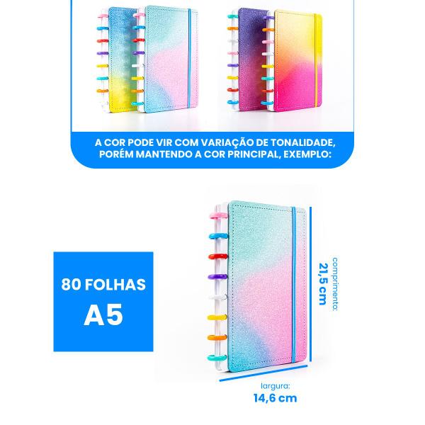 Imagem de Caderno Inteligente Medio Escolar 80 Folhas Personalizado A5