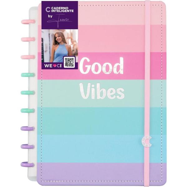 Imagem de Caderno Inteligente Medio Good Vibes By Indy 80fls Caderno Inteligente