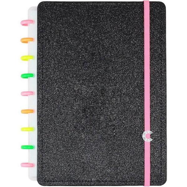 Imagem de Caderno Inteligente Médio Lets Glitter Neon Black