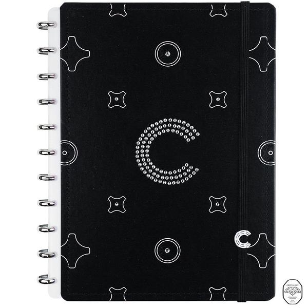 Imagem de Caderno inteligente monogram black médio 190x255mm 80 folhas