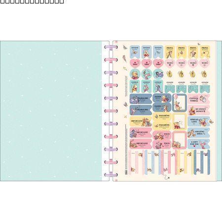 Imagem de Caderno Inteligente Tilidisco Universitário (grande) 10 Matérias Pooh 160 Folhas Tilibra