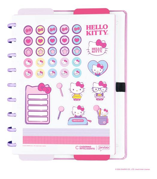 Imagem de Caderno Inteligente Universitário Grande Hello Kitty Rosa