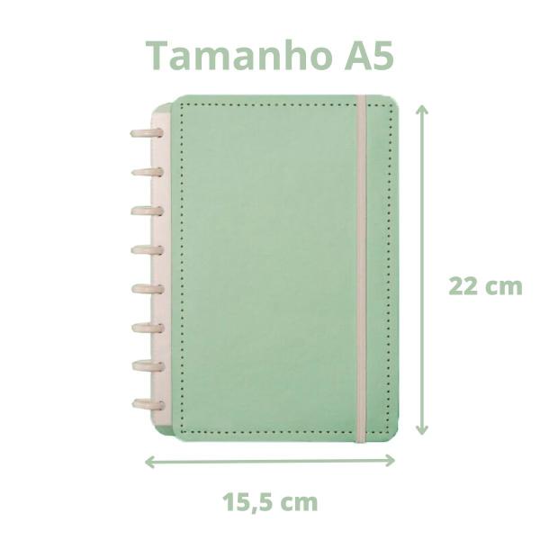 Imagem de Caderno Inteligente Verde Pastel Tamanho A5 80 Folhas