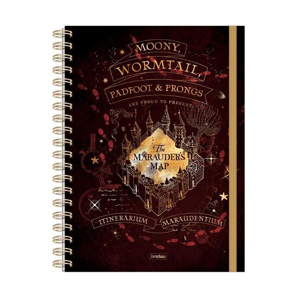 Imagem de Caderno Jandaia universitário Harry Potter neo 200x275mm 80f