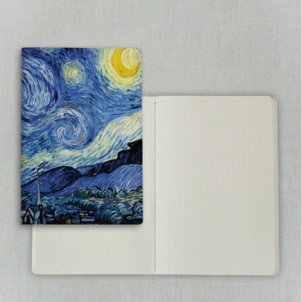 Imagem de Caderno Journal Folk Books 20x13,5 Pontilhado Noite Estrelado 