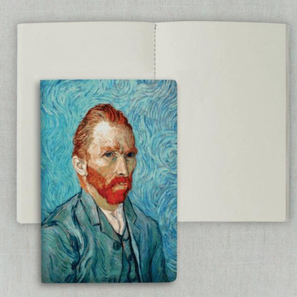 Imagem de Caderno Journal Folk Books sem Pauta 20x13,5 Auto-retrato Van Gogh