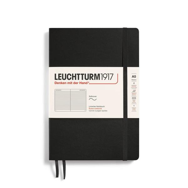 Imagem de Caderno LEUCHTTURM1917, médio, A5, pautado, capa mole, 123 páginas