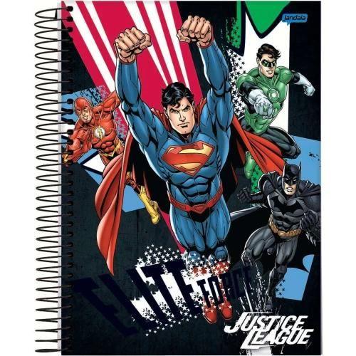 Imagem de Caderno Liga da Justiça Universitario Espiral 160Fls - Jandaia