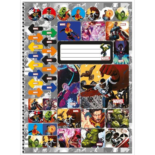 Imagem de Caderno Marvel Now Espiral Universitário 80 Fls Marvel Vingadores