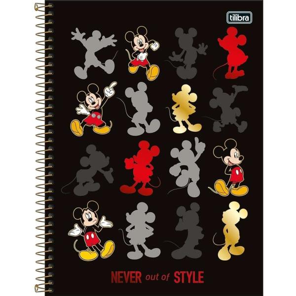 Imagem de Caderno Mickey Espiral Colegial Capa Dura 80 Folhas