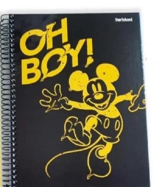 Imagem de Caderno Mickey Mouse Espiral Universitário 10 Mat 160 Folhas CAPAS SORTIDAS