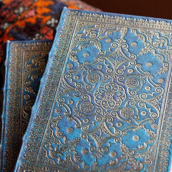 Imagem de Caderno Midi Paperblanks Azul Pautado 240 Páginas