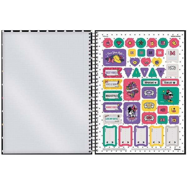 Imagem de Caderno Minnie Vintage - Branco - 80 Folhas - Foroni