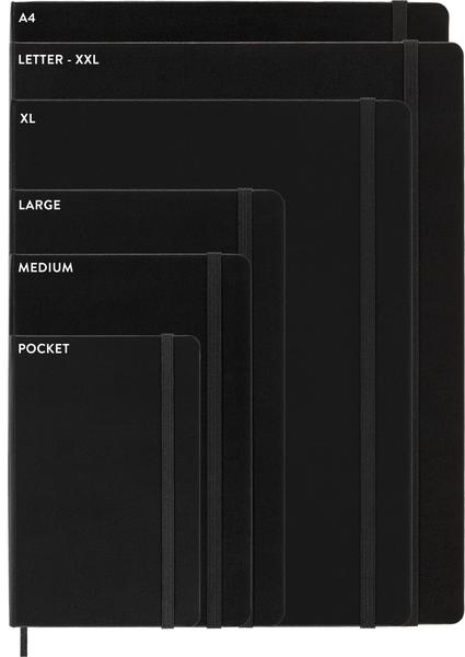 Imagem de Caderno Moleskine Classic, capa dura expandida, grande, preto