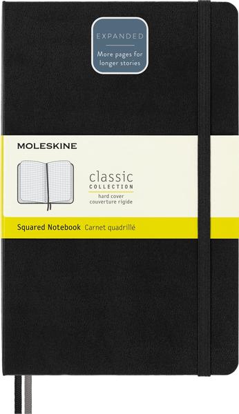 Imagem de Caderno Moleskine Classic, capa dura expandida, grande, preto