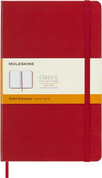 Imagem de Caderno Moleskine Classic, capa dura, grande, vermelho escarlate