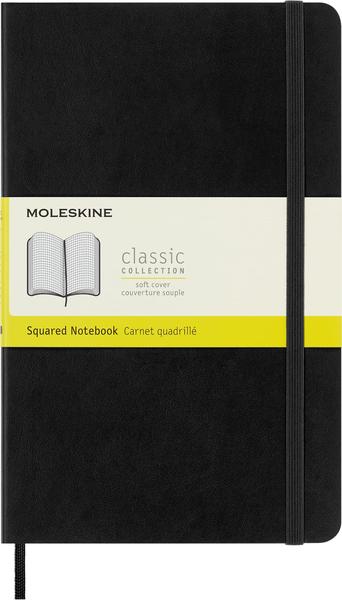 Imagem de Caderno Moleskine Classic, capa mole, grande, preto, 192 páginas