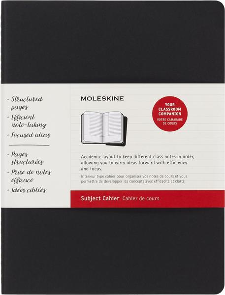 Imagem de Caderno Moleskine Subject Cahier Journal XL Black Cranberry