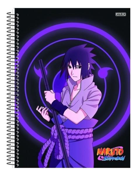 Imagem de Caderno Naruto Shippuden 10 Matérias Capa Dura Com Adesivos