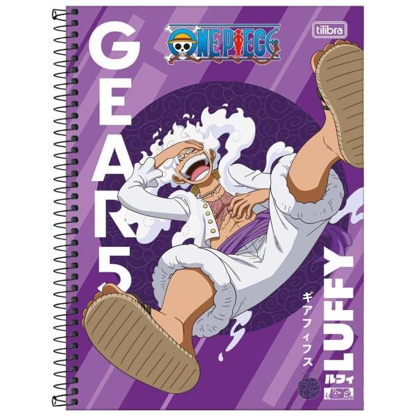 Imagem de Caderno One Piece Capa Dura Espiral 80F 1 Matéria Escolar