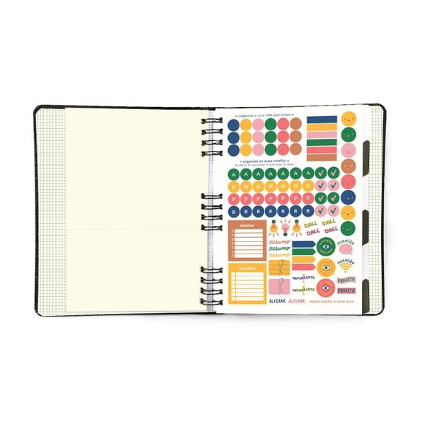 Imagem de Caderno Organizador Duo Kraft Pautado & Pontado 17X24 Linha E Ponto