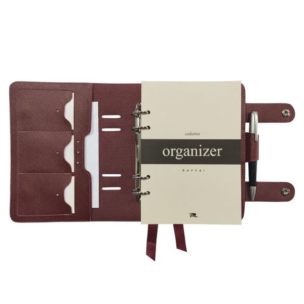 Imagem de Caderno Organizer 142-R Personalizado Raffai Couros