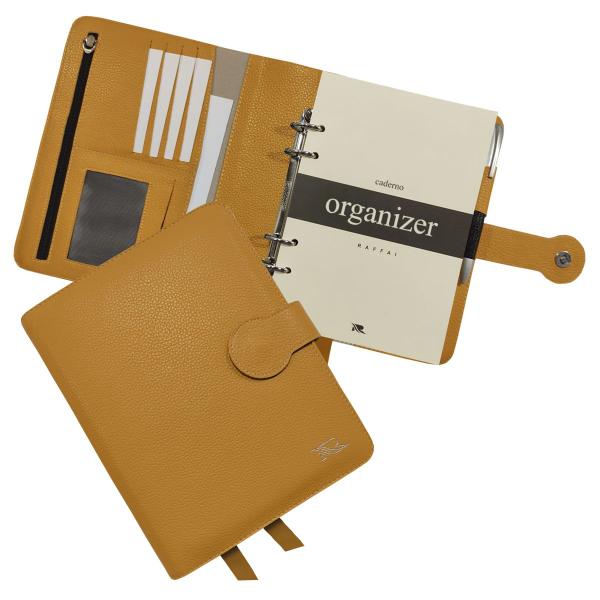 Caderno Organizer Couro 127-R Personalizado Raffai Couros Imagem de Caderno Organizer Couro 127-R Personalizado Raffai Couros