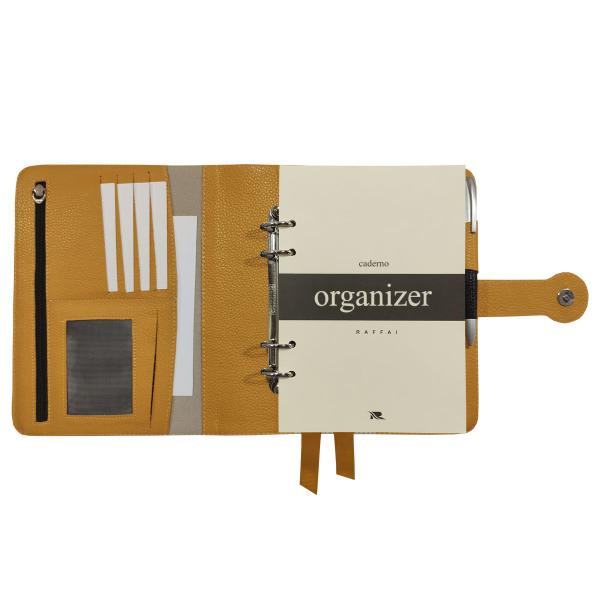 Caderno Organizer Couro 127-R Personalizado Raffai Couros Imagem de Caderno Organizer Couro 127-R Personalizado Raffai Couros