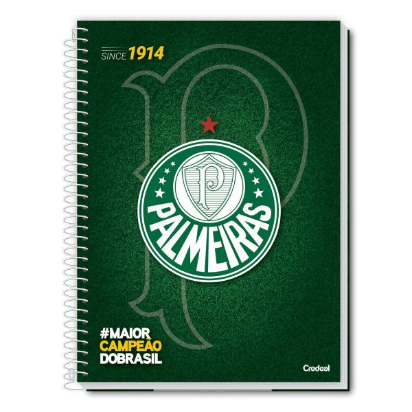 Imagem de Caderno Palmeiras Capa Dura Espiral 10 Matérias 160F Escolar