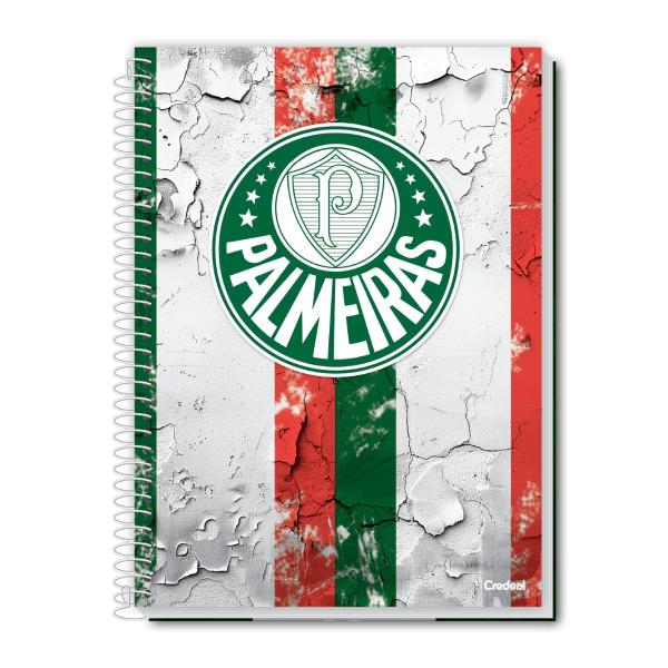 Imagem de Caderno Palmeiras Capa Dura Espiral 10 Matérias 160F Escolar