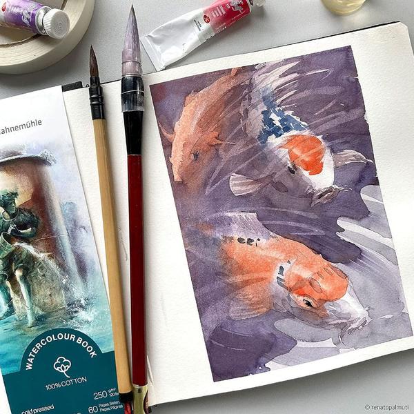 Imagem de Caderno para Aquarela 250g Hahnemuhle Watercolour A4