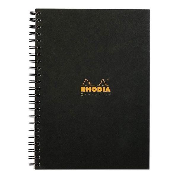 Imagem de Caderno Pautado Recycled A5 Rhodia Preto