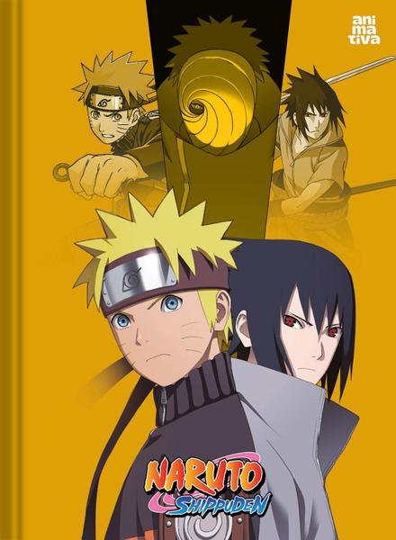 Imagem de Caderno (PEQUENO) Brochura  1/4 Costurado 14x20cm Anime Naruto 80 Folhas Animativa