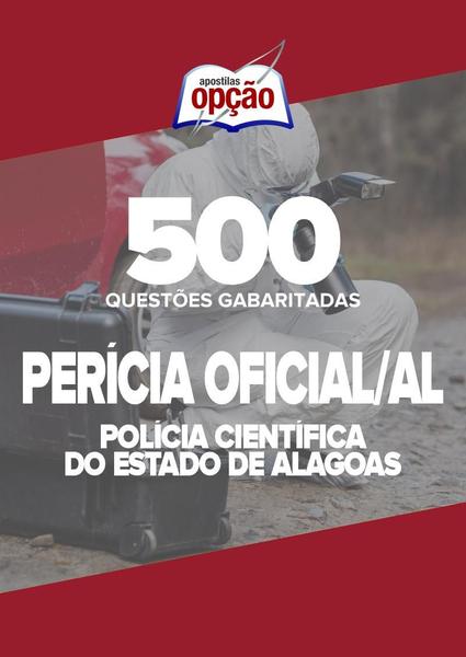 Imagem de Caderno Perícia Oficial de Alagoas - 500 Questões Gabaritadas