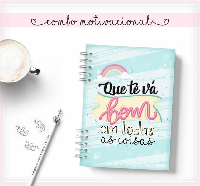 Imagem de Caderno Personalizado MOTIVACIONAL 60 Folhas 15,5x21,5 Cm