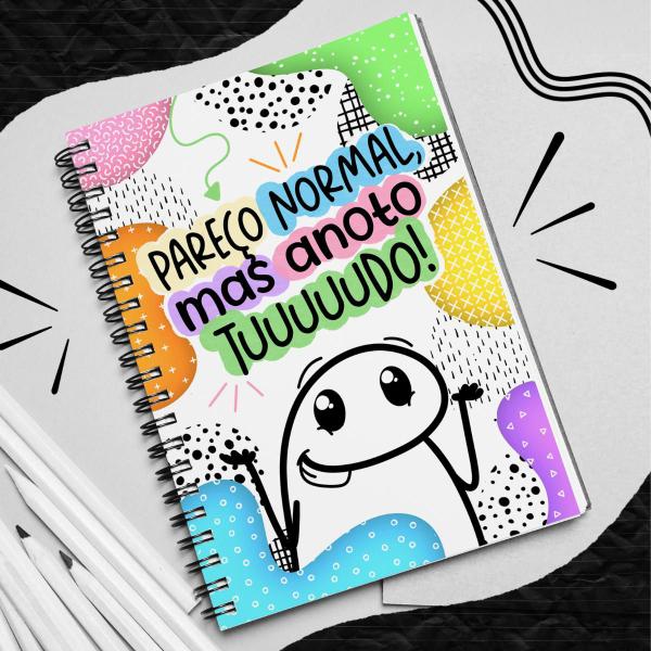 Imagem de Caderno Planner A5 Flork Divertido Permanente Ano Atual Anotações Papelaria Diario Meme Presente Organização