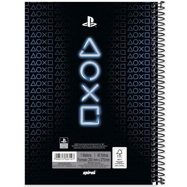 Imagem de Caderno Playstation 80 Fls Capa 01 - Spiral