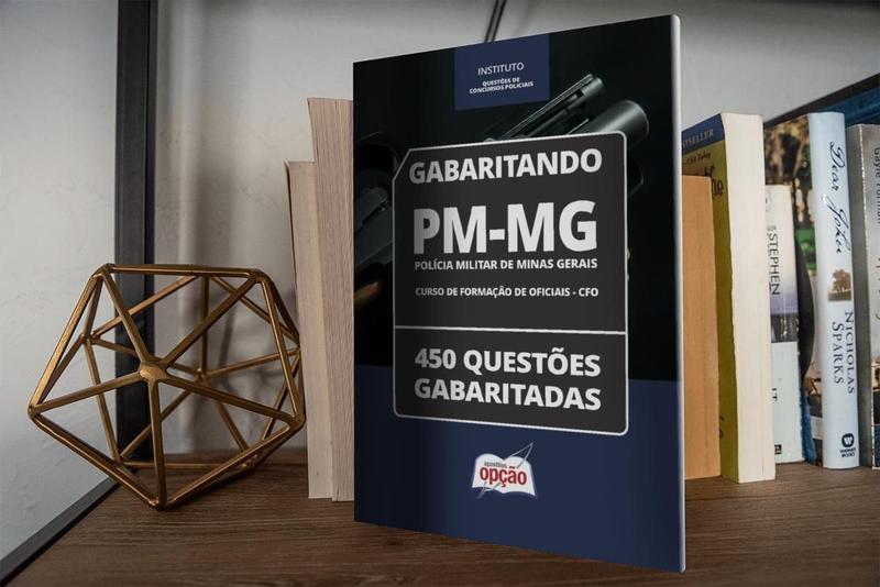 Imagem de Caderno Pm Mg Curso Formação Oficiais Cfo 450 Questões